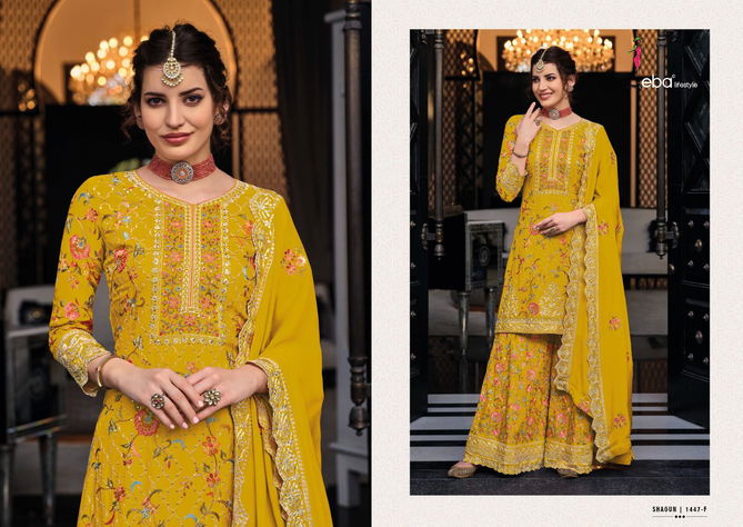 Eba Shagun Color Edition 6 Sharara Wedding Salwar Suits Catalog
